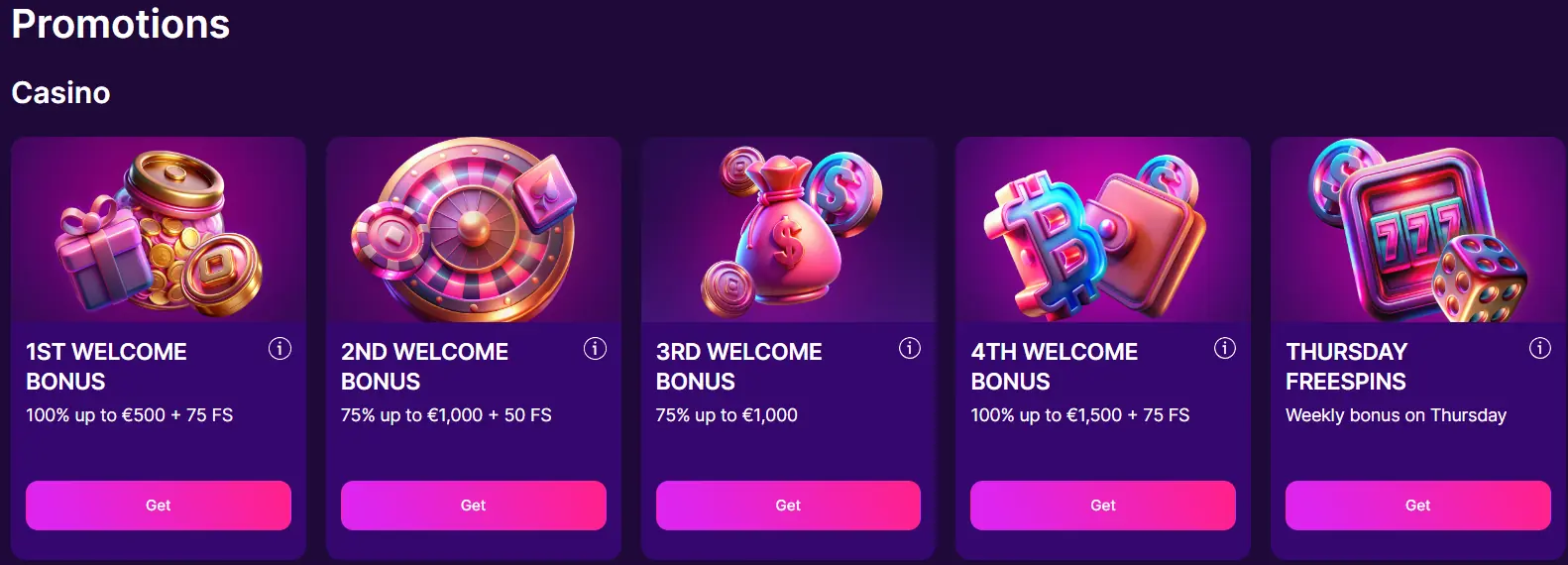bonus Spinsy online casino 